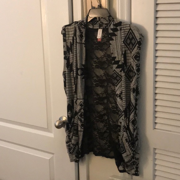 No Boundaries Jackets & Blazers - Sheer lacy black back adds drama and style!